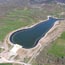 Pond in San Juan Mambliaga, Burgos, Spain. Water reservoirs